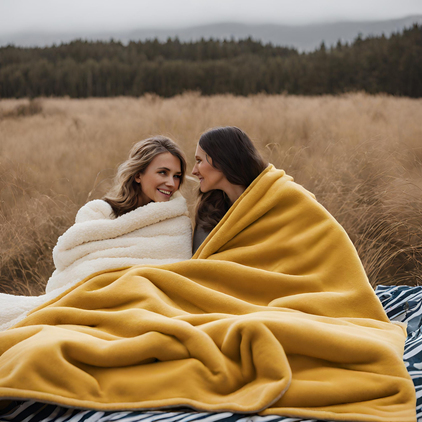 Pineapple Me Passionately Yellow Throw Blanket Outdoors