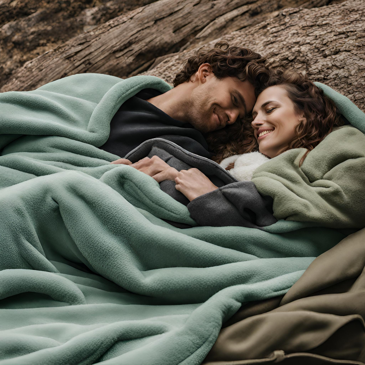 Seduce Me Please Green Throw Blankets outdoor cuddling