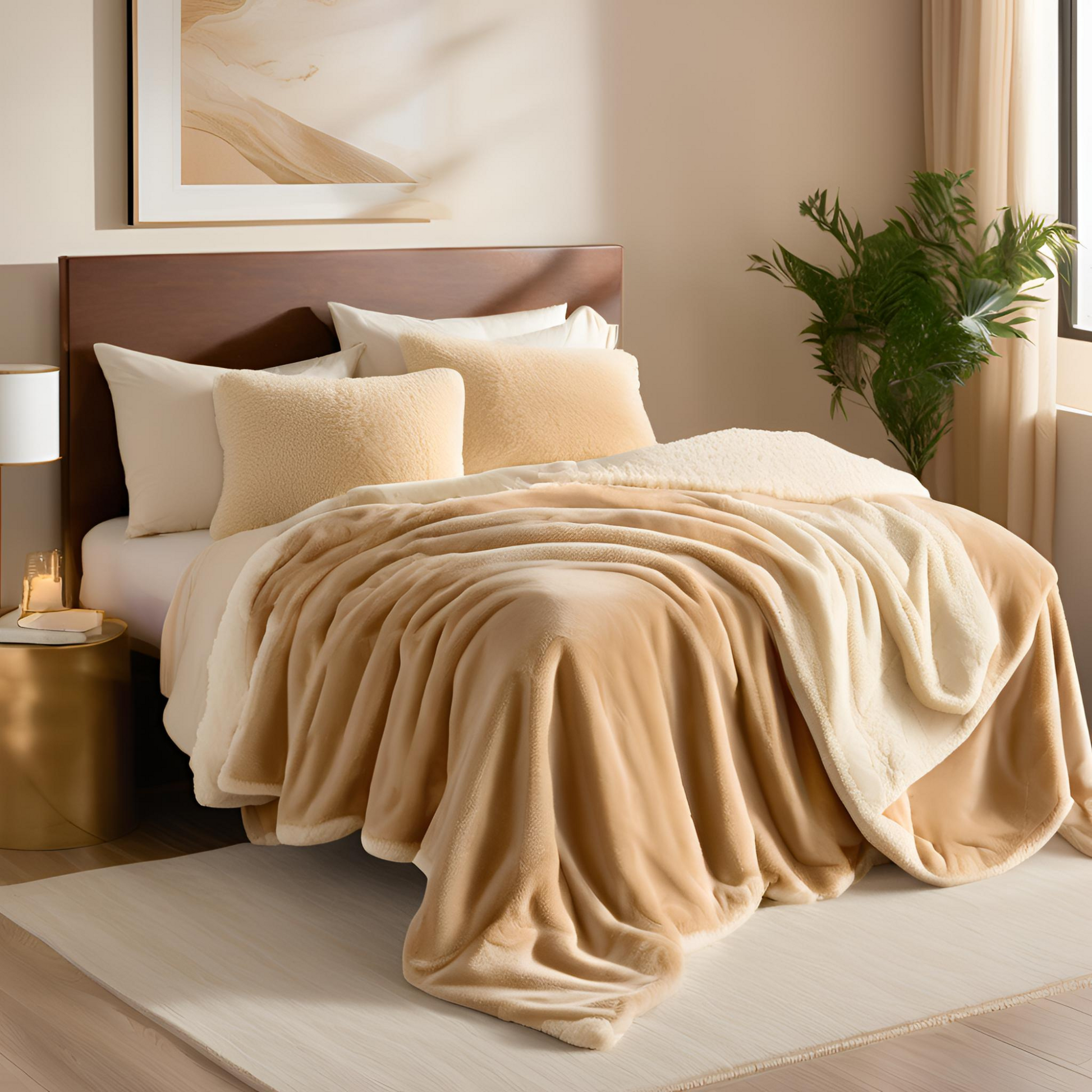 Tropical Treasures made for Pleasure Throw Blankets on Bed