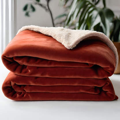 Ravish Me Red Throw Blankets Folded Up