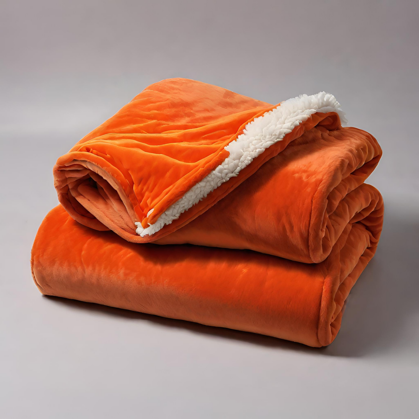 Tropical Tango Between the Sheets Orange Throw Blankets Folded Up